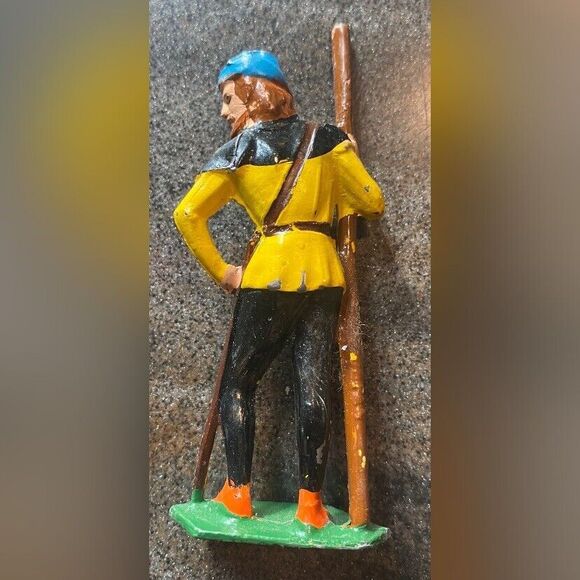 Lot 7 Robin Hood Friar Tuck Knights Cast Lead Figures Manoil Rare 1940/50 - Picture 11 of 16